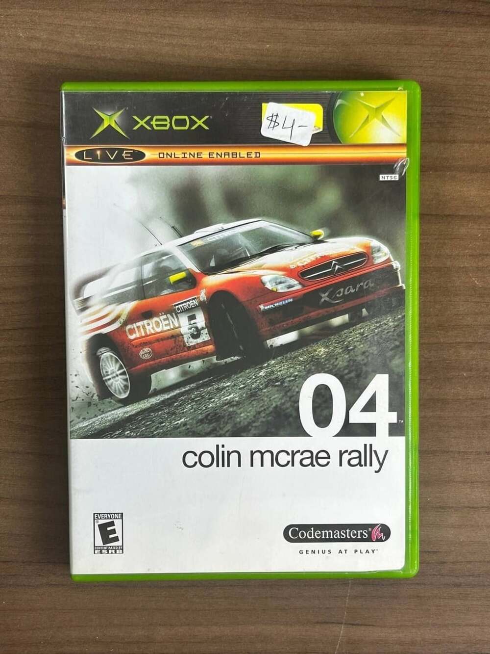 Colin McRae Rally 04 Original Xbox 2004 Codemasters CIB Disc Case Manual NTSC